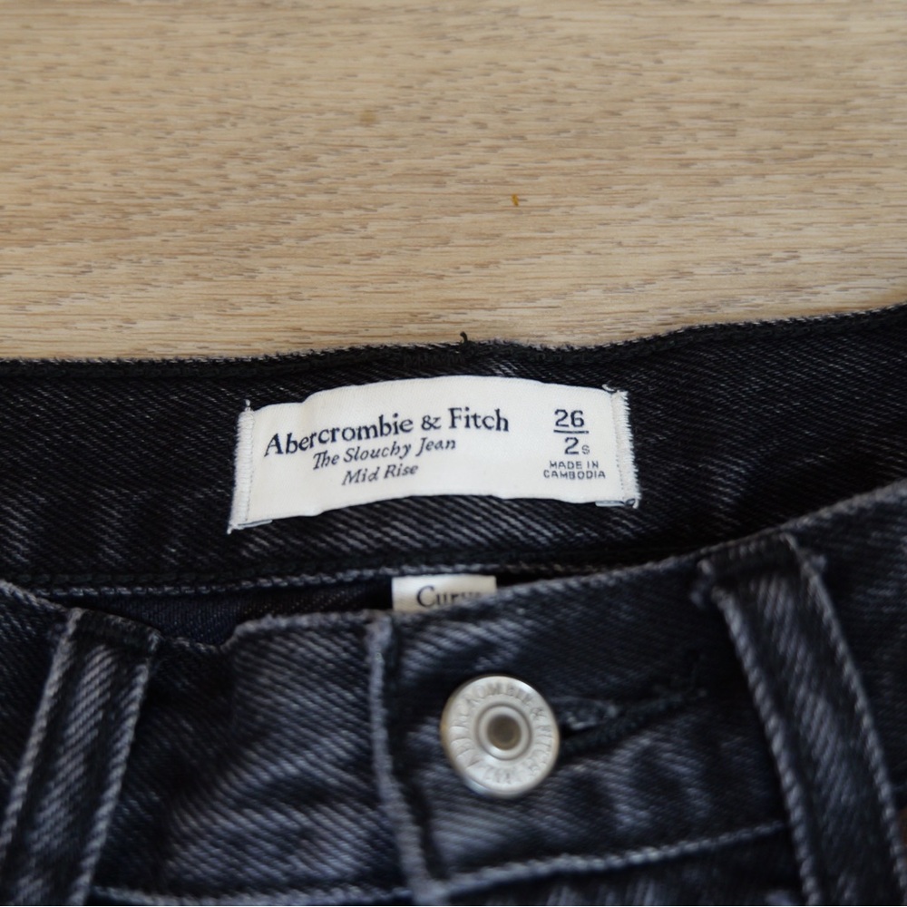 Abercrombie & Fitch Dark Gray Flare Jeans - Picture 4 of 11